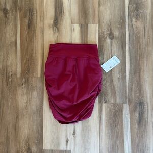 Athleta Transcend 2-in-1 Ruched Skort – NWT – Berry Red – Medium